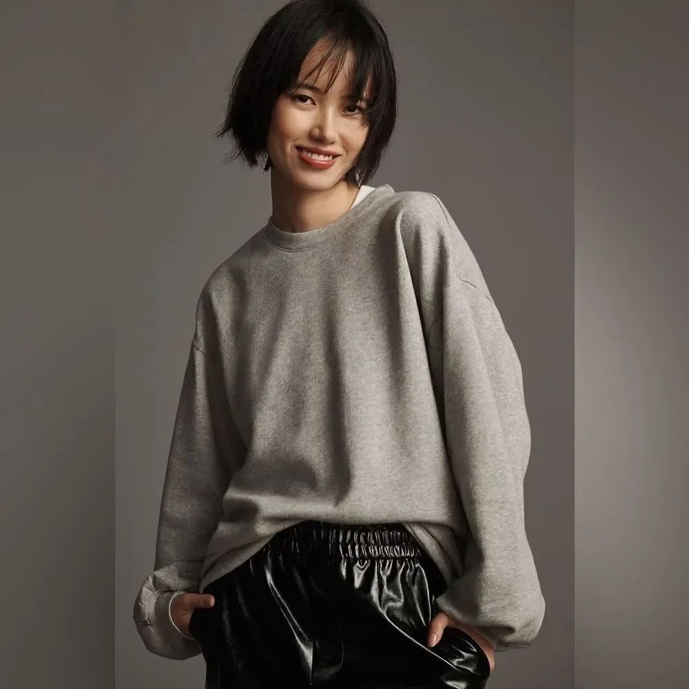 PILCRO perfectly oversized pullover sweatshirt